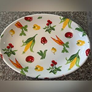 Melamine large Vega table oval serving bowl plate kitchen dining outdoor